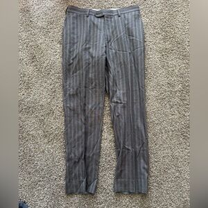 Gray Pinstripe Trousers